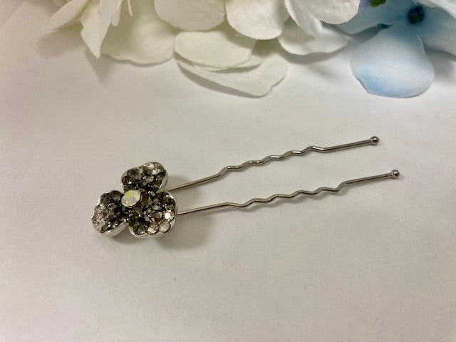 Sparkly Crystal 2 pack hair pins