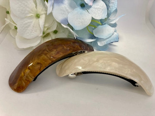 Large sized curved Hair barrette