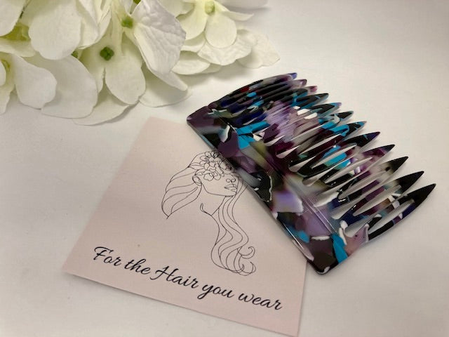 Stunning Hair Side combs in Premium Acetate